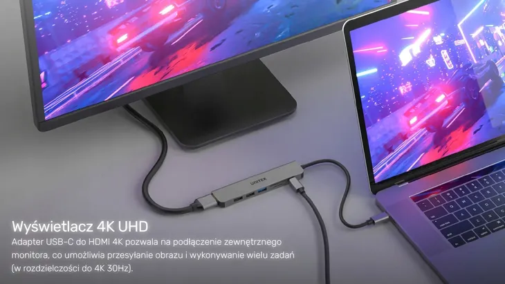 unitek-hub-s7-usb-c-hdmi-usb-sd-microsd-pd-100w-stan-nowy-kod-producenta-h1118a