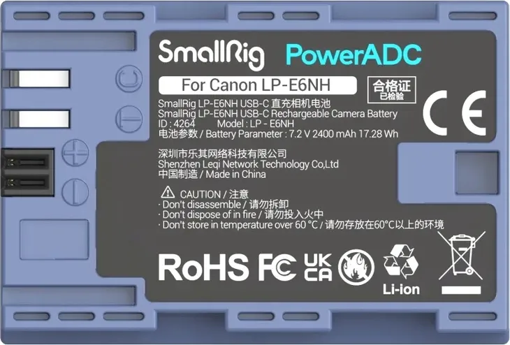 smallrig-4264-akumulator-do-lp-e6nh-usb-c-stan-nowy-rodzaj-zamiennik