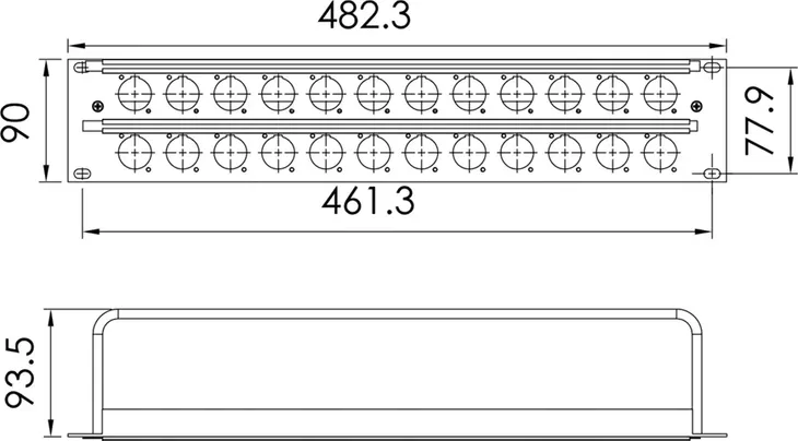 roxtone-patch-panel-pusty-rack-19-2u-do-24-g-model-rack2u24