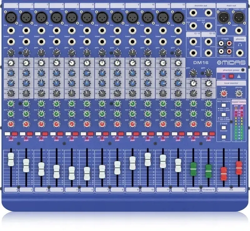 mikser-audio-dda-midas-dm16-stan-nowy