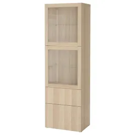 ikea-besta-regal-szklane-drzwi-dab-bejcowany-na-bialo-lappviken-60x42x193cm
