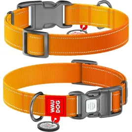 waudog-obroza-nylon-z-qr-mono-pomarancz-m-28-40cm