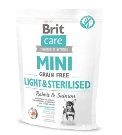 brit-care-mini-grain-free-light-sterilised-400g-karmy-specjalne-dla-psow-z-alergia