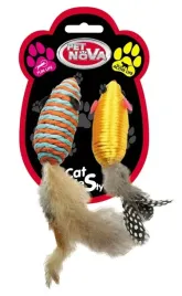 pet-nova-zabawka-dla-kota-myszki-z-piorkami-2szt
