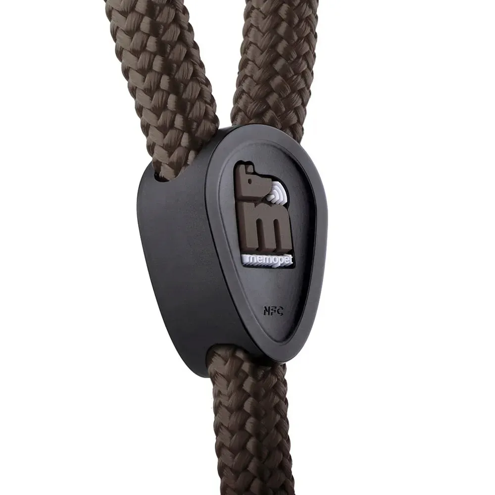 memopet-smycz-nfc-brazowa-110cm-linka-8mm