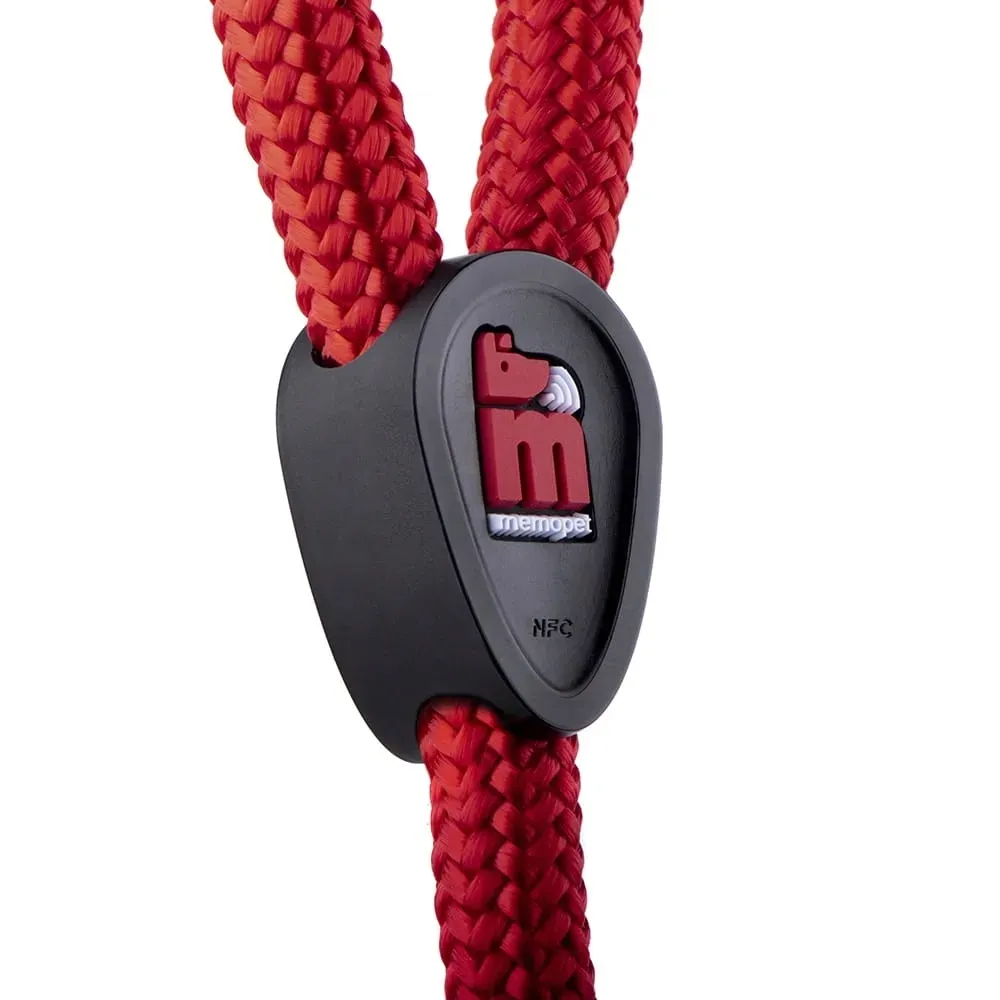 memopet-smycz-nfc-czerwona-110cm-linka-8mm