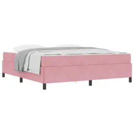 ramka-lozka-z-materacem-rozowy-180-x-200-cm-tkanina