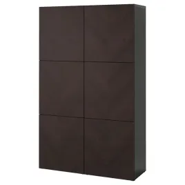 ikea-besta-kombinacja-z-drzwiami-hedeviken-ciemnobrazowy-bejca-120x42x193cm