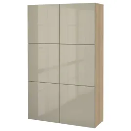 ikea-besta-kombinacja-z-drzwiami-selsviken-wysoki-polysk-bez-120x42x193-cm