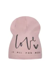 czapka-dziewczeca-beanie-love-dusty-pink