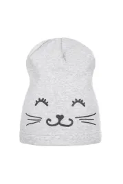 czapka-dziewczeca-beanie-kitty-grey