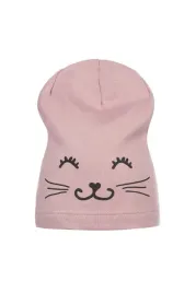 czapka-dziewczeca-beanie-kitty-dusty-pink
