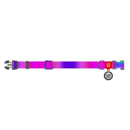 waudog-obroza-nylon-z-qr-fioletowa-m-28-40cm