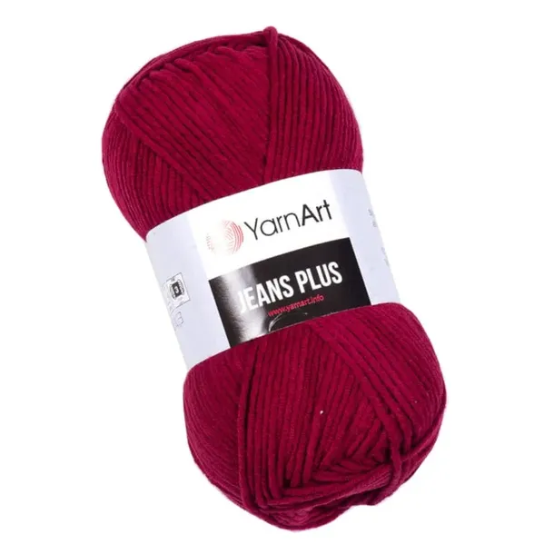 Włóczka YarnArt Jeans Plus - 66 Burgundowy