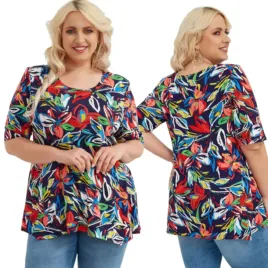 bluzka-tunika-damska-duze-rozmiary-plus-size-letnia-we-wzory-krotki-rekaw