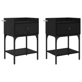 stolik-nocny-z-szuflada-2-szt-czarny-dab-40-x-29-x-60-cm