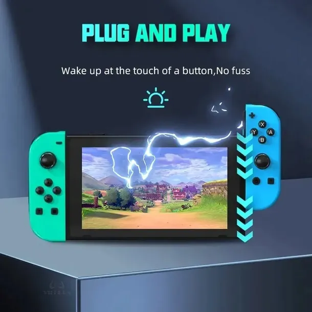 Kontroler NINTENDO Switch Joy-Con Pair PAD Red Blue 2 szt. LED, FILM