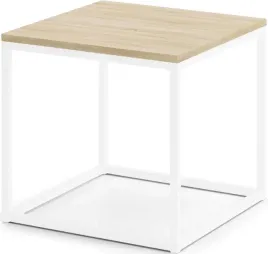 stolik-kawowy-axel-kwadrat-50x50cm-bialy-stelaz-bat-dab-sonoma
