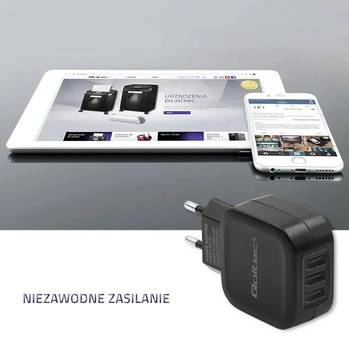 qoltec-ladowarka-sieciowa-17w-5v-3-4a-3xusb-stan-nowy