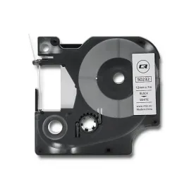 qoltec-tasma-do-dymo-d1-45013-12mm-x-7m-biala-czarny-nadruk