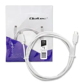 qoltec-kabel-usb-2-0-typ-c-meski-usb-2-0-typ-c-meski-1-4m-bialy