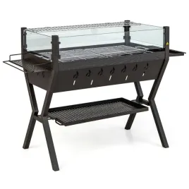 grill-ze-stali-nierdzewnej-ze-szklana-oslona-i-bocznymi-polkami