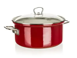 garnek-emaliowany-czerwony-solidny-ciezki-belis-24-cm-45-l