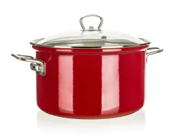 garnek-emaliowany-czerwony-solidny-ciezki-belis-24-cm-61-l