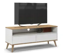 stolik-rtv-stojacy-bialy-z-elementami-drewna-120-cm-x-45-cm-x-40-cm