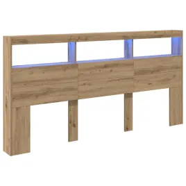 zaglowek-ze-led-lights-dab-rzemieslniczy-200-x-17-x-102-cm