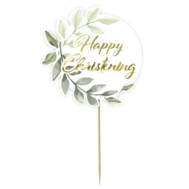 topper-papierowy-happy-christening-listki-bialo-zloty-godan-14x24