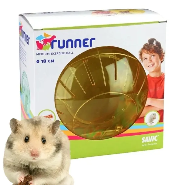 kula-do-biegania-dla-chomika-18cm-savic-runner-medium-stan-nowy