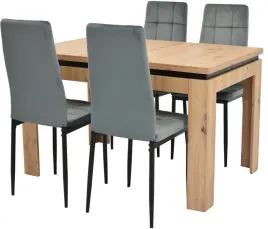 4-szare-welurowe-krzesla-tapicerowane-i-rozkladany-stol-80x120-160-artisan