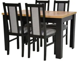 4-drewniane-krzesla-z-tapicerka-i-rozkladany-stol-80x120-160-blat-dab-craft