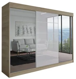 szafa-milan-3d-240-cm-sonoma-1x-lacobel-garderoba-z-lustrem