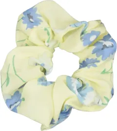 scrunchie-gumka-do-wlosow-kwiaty-spring-zolta