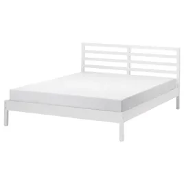 ikea-tarva-rama-lozka-biala-bejca-luroy-160x200-cm