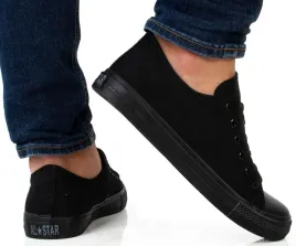 8160-czarne-trampki-tenisowki-meskie-sznurowane-44