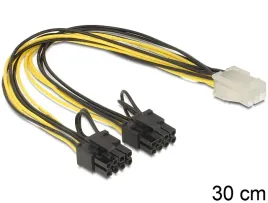 delock-83433-pci-express-kabel-zasilajacy-6p-zenski-greater-2-x-8p-meski-30-cm