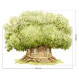 naklejka-scienna-domek-drzewo-dk473-plec-unisex