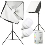 2-lampy-led-z-softboksami-60x60-stan-nowy