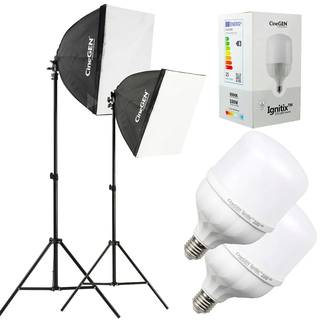 2-lampy-led-z-softboksami-60x60-stan-nowy