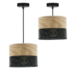 lampa-wiszaca-zyrandol-abazur-z-dziurkami-drewno-20-cm-e27-led