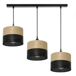 lampa-wiszaca-zyrandol-abazur-z-dziurkami-drewno-e27-led