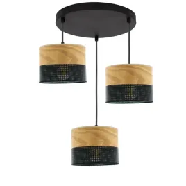 lampa-wiszaca-zyrandol-abazur-z-dziurkami-drewno-e27-led