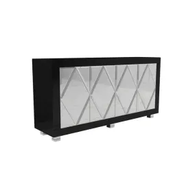 szklana-czarna-komoda-z-rombami-glamour-castello-black-140cm