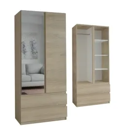 Zdjęcie produktu SZAFA MALAVI 70x190 - DĄB SONOMA - SZAFA UCHYLNA Z SZUFLADAMI (1x LUSTRO )