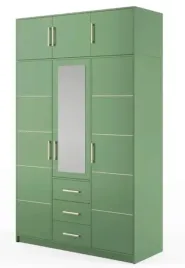 szafa-3-drzwiowa-zielona-z-nadstawka-lustrem-d3-147cm-dali-st
