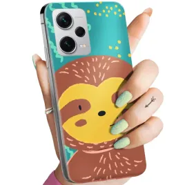 etui-do-xiaomi-redmi-note-12-pro-plus-wzory-leniwiec-smieszne-obudowa-case
