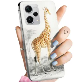 etui-do-xiaomi-redmi-note-12-pro-plus-wzory-zyrafa-smieszne-sawanna-obudowa